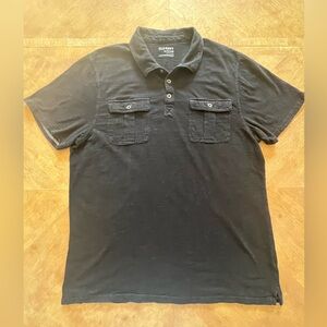 Old Navy Men’s Polo – XL – Black Slub Knit – Casual Everyday Style